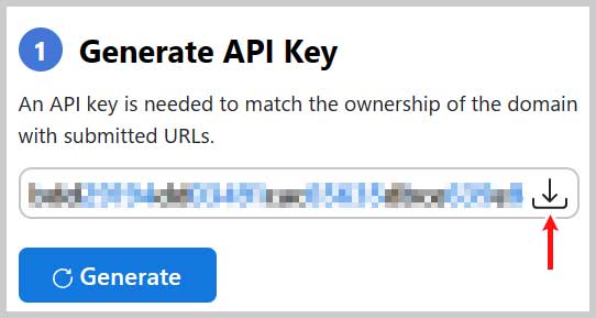 Generate API Key