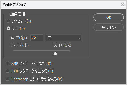 Webpオプション