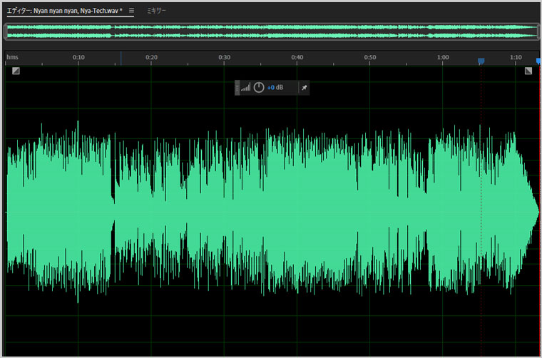 Adobe Audtionで音声ファイルの読み込み