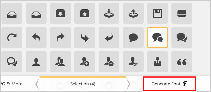 IcoMoon｜Generate Font