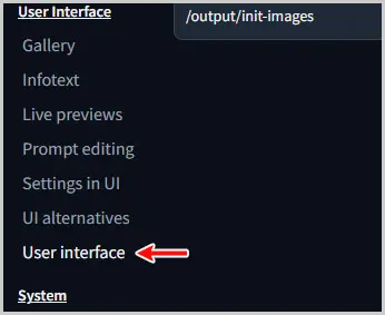 AUTOMATIC1111|User Interface