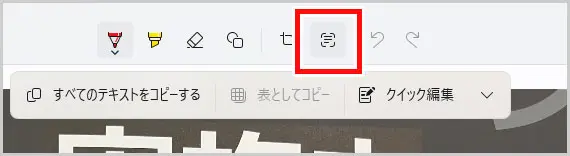Snipping Tool｜テキストアクション